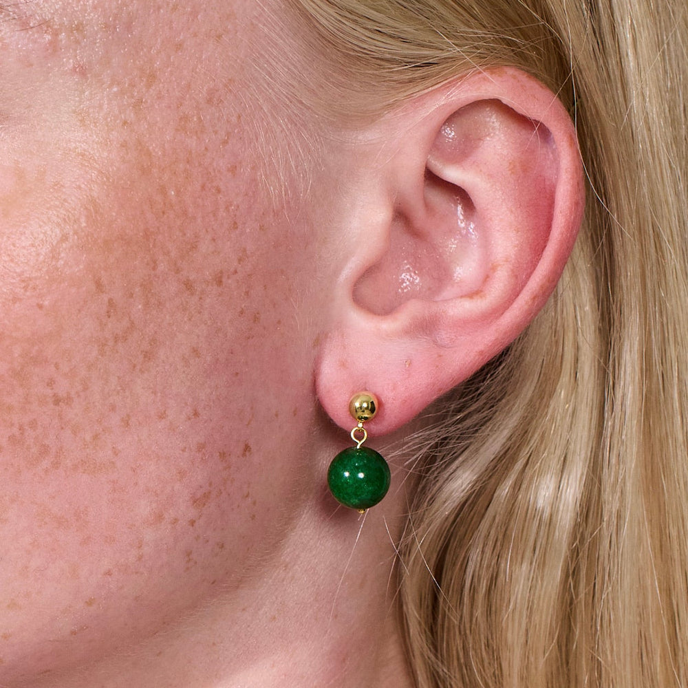 
                  
                    Grøn Jade ørering
                  
                