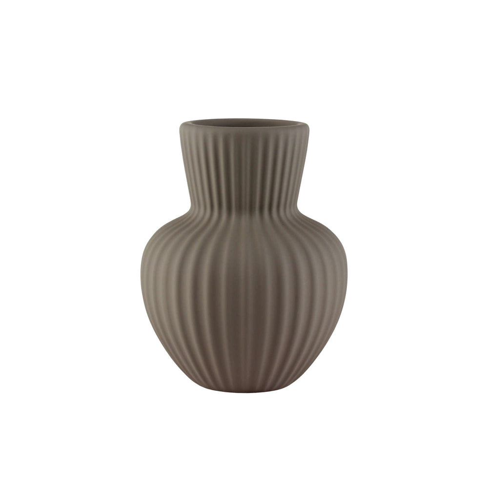 Teia vase Ø13,3 H17cm grå/brun